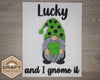 St. Patrick's Day Gnome | Gnomes | St. Patrick's Day Crafts | Wood Crafts | DIY Craft Kits | Paint Party Supplies | #2508