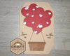 Valentine Hot Air Balloon | Valentine Crafts | DIY Craft Kits | Paint Party Supplies | #2485 - Multiple Sizes Available - Unfinished Wood Cutout Shapes