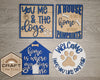 Home is where my Dog is Kit DIY Paint kit #3008 - Multiple Sizes Available - Unfinished Wood Cutout Shapes