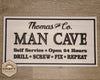 Man Cave Sign | Father's Day ideas | Dad Gifts | DIY Craft Kits | Paint Party Supplies | #2872