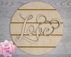 Love Sign | Valentine Crafts | DIY Craft Kits | Paint Party Supplies | #3198 - Multiple Sizes Available - Unfinished Wood Cutout Shapes