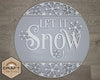 Let it Snow | Winter Decor | Winter Crafts | DIY Craft Kits | Paint Party Supplies | #3204