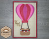 Hot Air Balloon Sign | Hot Air Balloon | Crafts | DIY Craft Kits | Paint Party Supplies | #3236