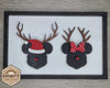 Mouse Reindeer Sign | Christmas Crafts | Christmas Décor | DIY Craft Kits | Paint Party Supplies | #3241