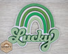 Lucky Rainbow St. Patrick's Day Craft Kit #3090 Multiple Sizes Available - Unfinished Wood Cutout Shapes