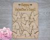 Valentine Class gift Tic Tac Toe Craft Kit Valentine Craft Kit #3173 Multiple Sizes Available - Unfinished Wood Cutout Shapes