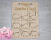 Valentine Class gift Tic Tac Toe Craft Kit Valentine Craft Kit #3173 Multiple Sizes Available - Unfinished Wood Cutout Shapes