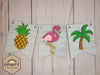 Flamingo Banner DIY Craft Kit #2545 Multiple Sizes Available - Unfinished Wood Cutout Shapes