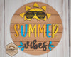 Summer Vibes Summer Porch Decor Craft Kit Paint Party Kit #2835 - Multiple Sizes Available - Unfinished Wood Cutout Frames