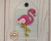 Flamingo Tag DIY Craft Kit #2543 Multiple Sizes Available - Unfinished Wood Cutout Shapes