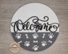 Dog Welcome Sign | Welcome Home Sign | Dog Sign | DIY Craft Kits | Paint Party Supplies | Crafts | #3294 Wood Cutouts Wood Shapes