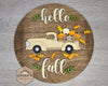 Hello Fall Sign | Fall Truck | Fall Crafts | DIY Craft Kits | Paint Party supplies | #3293