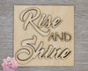 Rise & Shine | Farm Sign | Farmhouse | Farm Crafts | DIY Craft Kits | Paint Party Supplies | #2900