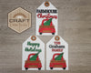 Custom Christmas Truck Tag | Tree Farm | Christmas Crafts | Holiday Activities | DIY Craft Kits | Paint Party Supplies | #3311