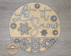 Let it Snow Sign | Winter Crafts | Snowflakes | Winter Decor | DIY Craft Kits | Paint Party Supplies | #3337