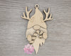 Reindeer Gnome Christmas Gnome Believe Christmas Craft Kit DIY Paint kit #3336 - Multiple Sizes Available - Unfinished Wood Cutout Shapes