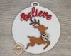 Believe Reindeer Happy Holidays Merry Christmas Ornament Decor DIY Paint kit #3360 - Multiple Sizes Available - Unfinished Wood Cutout Shapes