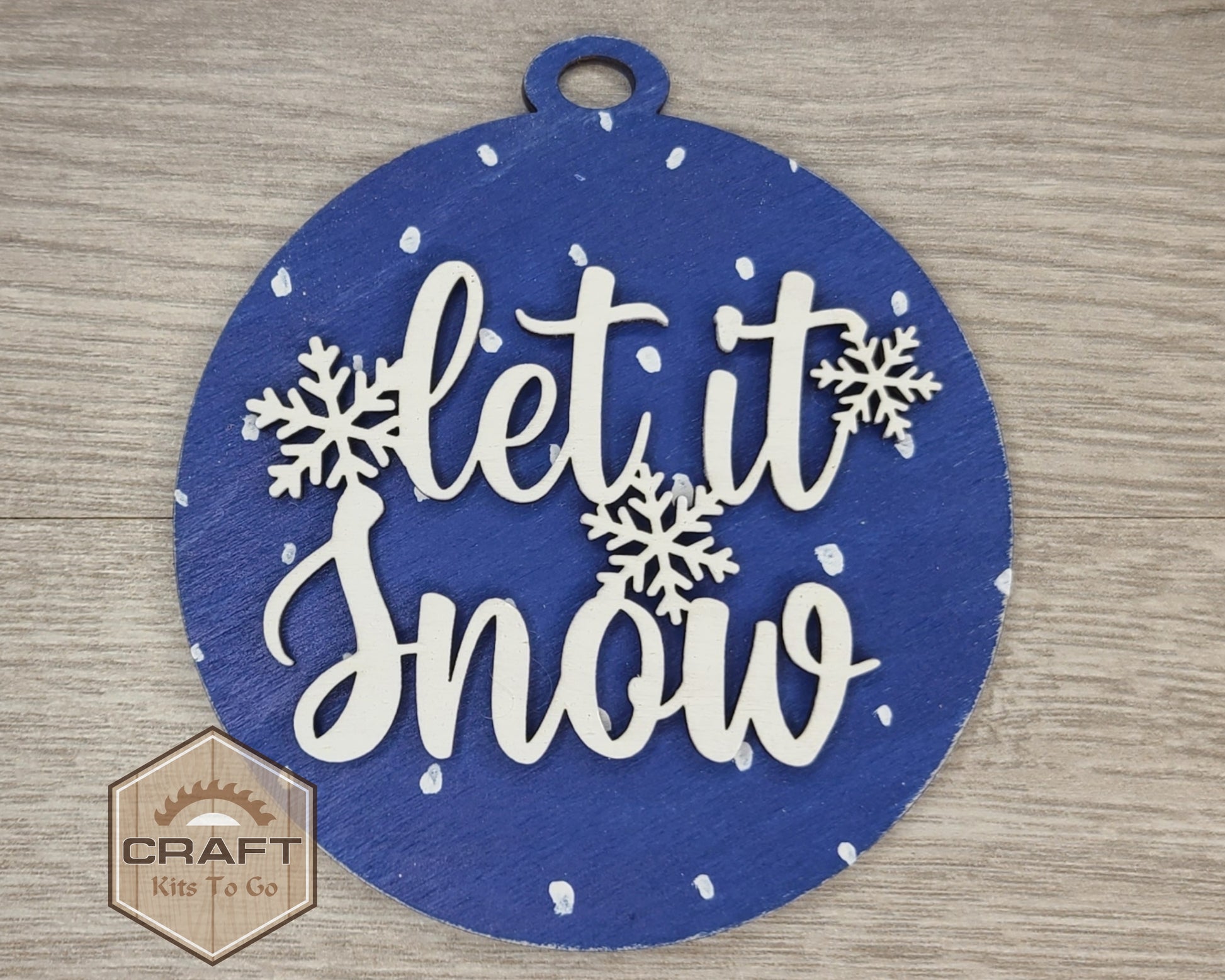 Let it Snow Christmas Ornament | #3357 – Craft Kits 2 Go
