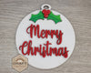 Merry Christmas Ornament | DIY Ornaments | Christmas Crafts | Holiday Activities | DIY Craft Kits | Paint Party Supplies | #3354