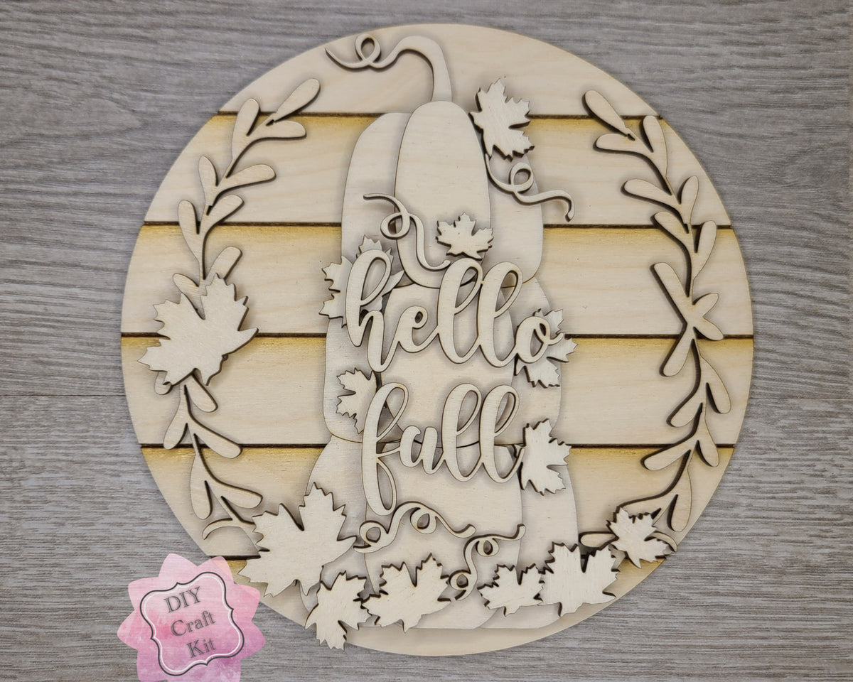 Hello Fall Craft Kit Hello Fall | Stacked Pumpkins | #3367 – Craft Kits 2 Go