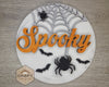 Spooky Sign | Halloween Decor | Halloween Crafts | DIY Craft Kits | Paint Party Supplies | #3363