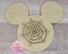 Mouse Home Interchangeable pieces SPIDER WEB Halloween Decor #2221 - Unfinished Wood shape cutouts Paint kits