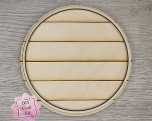 Circle Backer Piece DIY Frame #3031 - Multiple Sizes Available - Unfinished Wood Cutout Frames