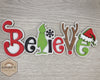 Believe | Grinch | Christmas Decor | Christmas Crafts | Holiday Crafts | DIY Craft Kits | Paint Party Supplies | #3451