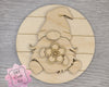 Spring Gnome Circle Craft Kit Paint Kit Party Paint Kit #2747 - Multiple Sizes Available - Unfinished Wood Cutout Shapes