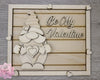 Be My Valentine Gnome Craft Night DIY Craft Paint Kit DIY Paint kit #3433 - Multiple Sizes Available - Unfinished Wood Cutout Shapes