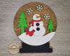 Snowman Globe | Snowman | Winter Decor | Winter Crafts | DIY Craft Kits | Paint Party Supplies | #3538