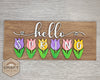 Hello Spring Paint Craft Kit Paint Party Kit #2976 - Multiple Sizes Available - Unfinished Wood Cutout Shapes
