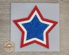 Stacked Star | 4th of July Decor | Patriotic Decor | 4th of July Crafts | DIY Craft Kits | Paint Party Supplies | #2736
