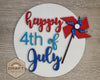 Happy 4th of July DIY Craft Kit #2862 - Multiple Sizes Available - Unfinished Wood Cutout Shapes