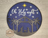 Oh Holy Night | Nativity | Christmas Sign | Christmas Décor | Christmas Crafts | DIY Craft Kits | Paint Party Supplies | #3203
