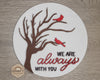 We are always with You | Angels | DIY Craft Kits | Paint Party Supplies | Wood Shape Cutout #2363 Wood Cutouts Wood Shapes Laser Wood Cutout