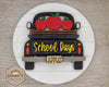 Back 2 School Truck Class School Teacher Gift Craft Kit Sign Classroom Sign Back to School DIY Craft Kit #3435 Multiple Sizes Available - Unfinished Wood Cutout Shapes