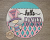 Easter Gnome | Hello Easter Sign | Easter Decor | Easter Crafts | DIY Craft Kits | Paint Party Supplies | Springtime | #3602