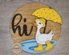 Duck Sign | Duckling | Spring Crafts | Springtime | DIY Craft Kits | Paint Party Supplies | #3597
