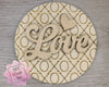 Love Round XOXO Valentine Craft Kit Valentine DIY Crafts Paint Kit  #3618 Multiple Sizes Available - Unfinished Wood Cutout Shapes