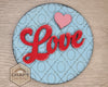 Love Round XOXO Valentine Craft Kit Valentine DIY Crafts Paint Kit  #3618 Multiple Sizes Available - Unfinished Wood Cutout Shapes
