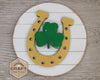 Lucky Horse Shoe St. Patrick's Day Lucky DIY Craft Kit Paint Party Kit #3662 Multiple Sizes Available - Unfinished Wood Cutout Shapes