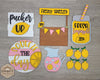 Lemonade Stand Craft Kit Paint Kit Party Paint Kit #2707 - Multiple Sizes Available - Unfinished Wood Cutout Shapes