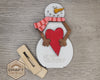 Valentine Snowman | Valentine Crafts | Winter | February 14th | DIY Craft Kits | Crafts | Paint Party Supplies | #3672