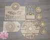 Sunflower Window Kit Paint Party Kit #2588 - Multiple Sizes Available - Unfinished Wood Cutout Shapes
