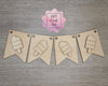 4th of July Patriotic Bunting Banner Craft Kit for Adults #3687 - Multiple Sizes Available - Unfinished Wood Cutout Shapes