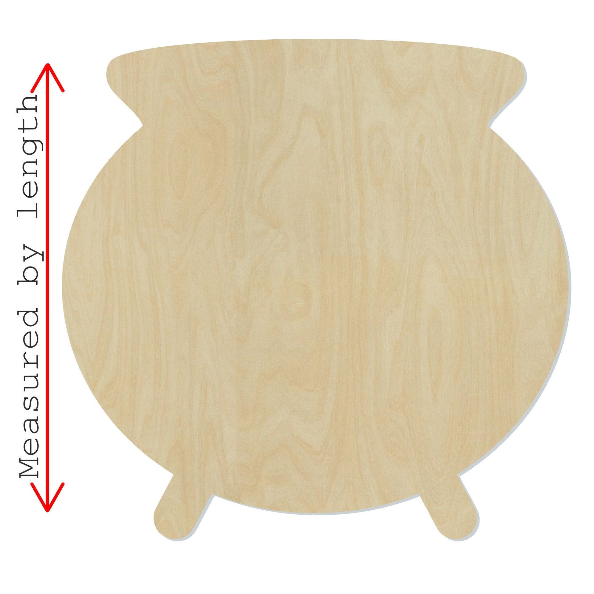 Cauldron Wood Cutout #1007 - Multiple Sizes Available - Unfinished Wood Cutout Shapes