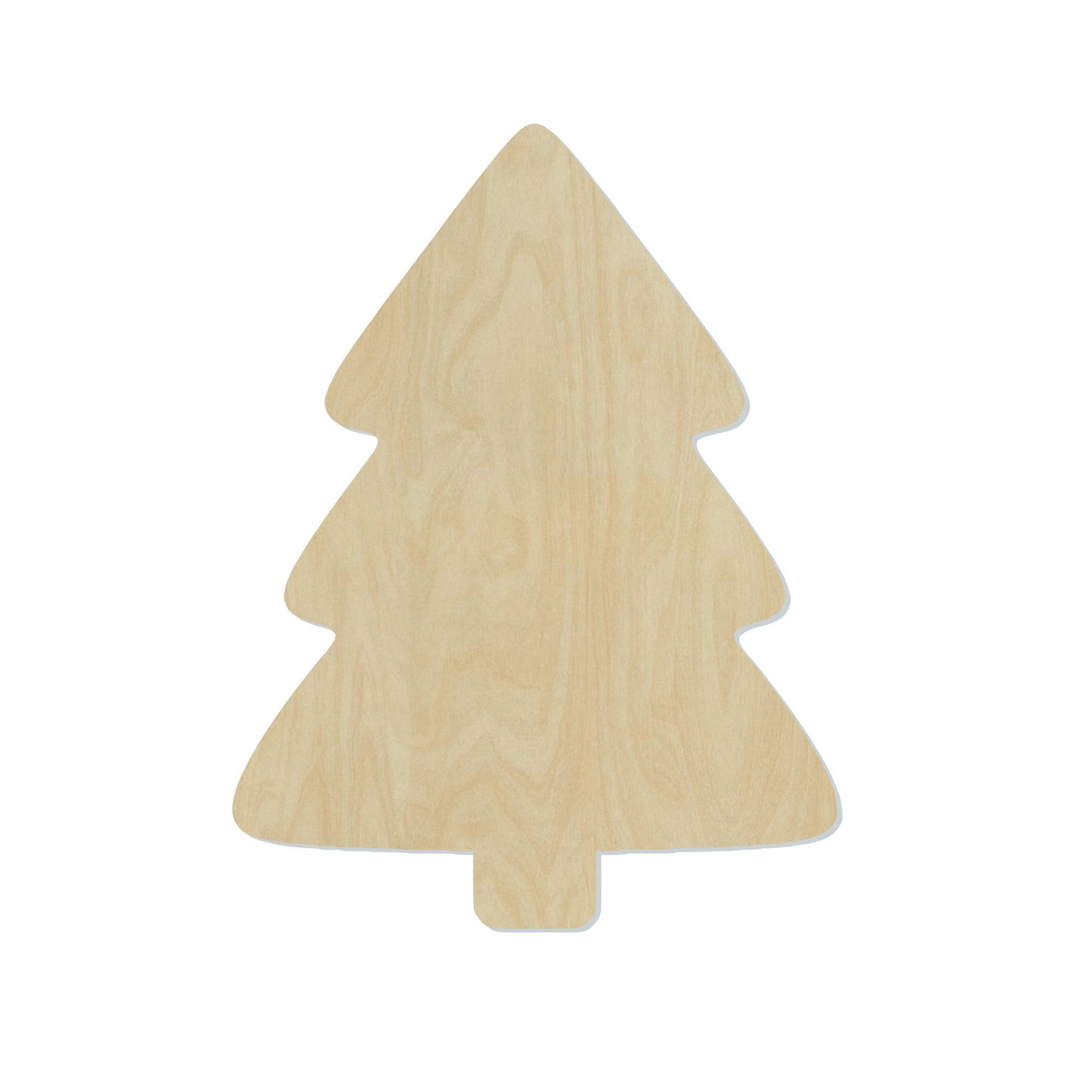 Christmas Tree Wood Cutout #1009 - Multiple Sizes Available - Unfinished Wood Cutout Shapes
