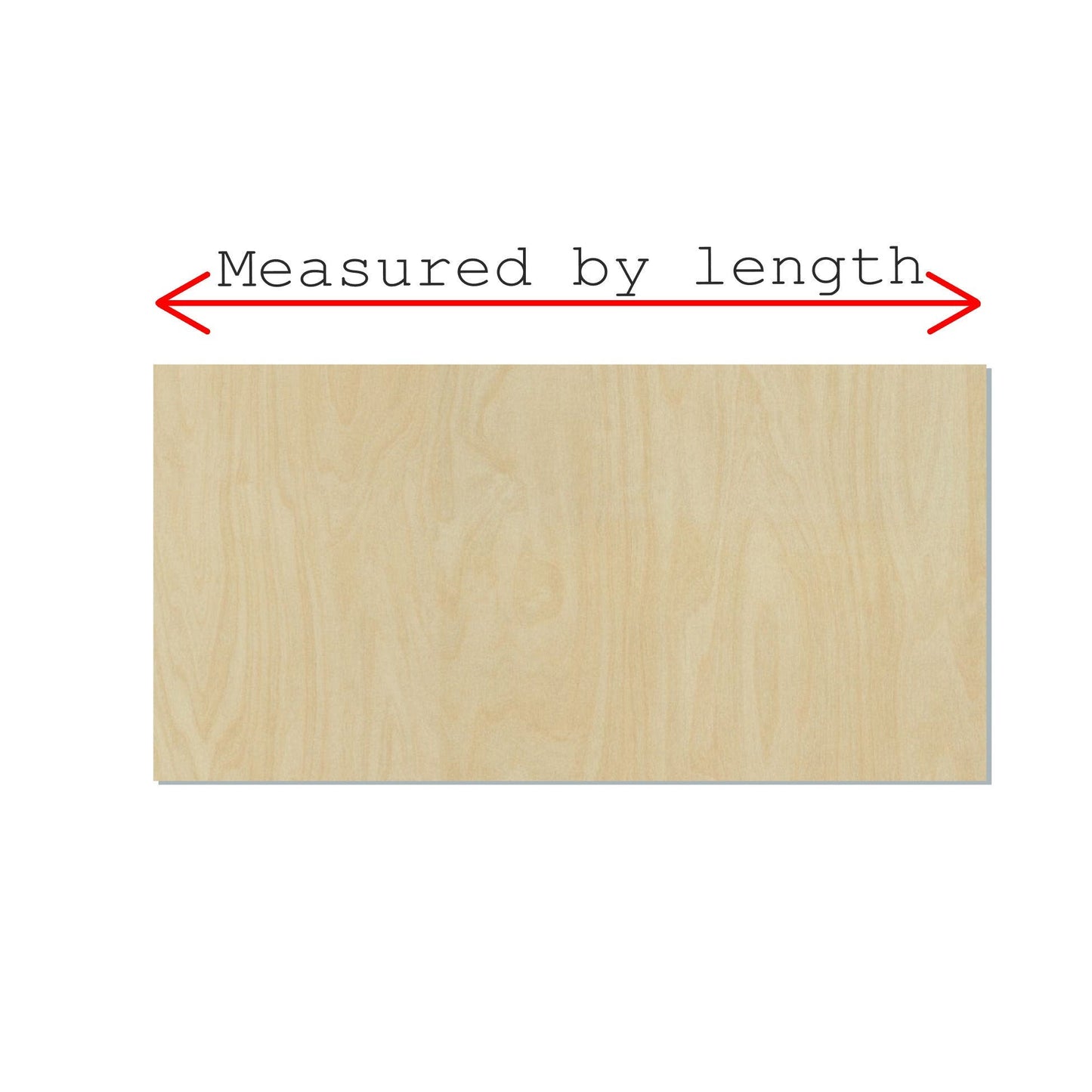 Rectangle Wood Cutout #1024 - Multiple Sizes Available - Unfinished Wood Cutout Shapes