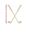 Golf Clubs Wood Cutout #1034 - Multiple Sizes Available - Unfinished Wood Cutout Shapes